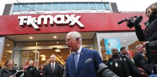 Prince Charles visited TK Maxx for the first time this week and hailed the budget retailer "amazing". He went to meet young people who participated in the company's Get into Retail programme with The Prince's Trust.