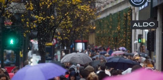 February footfall plunges 7.8% from severe rain & storms