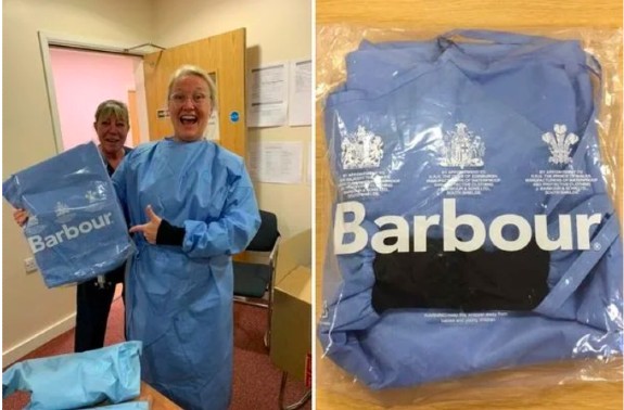 The British fashion retailer Barbour is producing 23,000 protective gowns for frontline medical workers battling coronavirus.It is the latest clothing retailer to help fill the PPE shortage by temporarily turning over its production line after workers stated there is not enough protective equipment.
