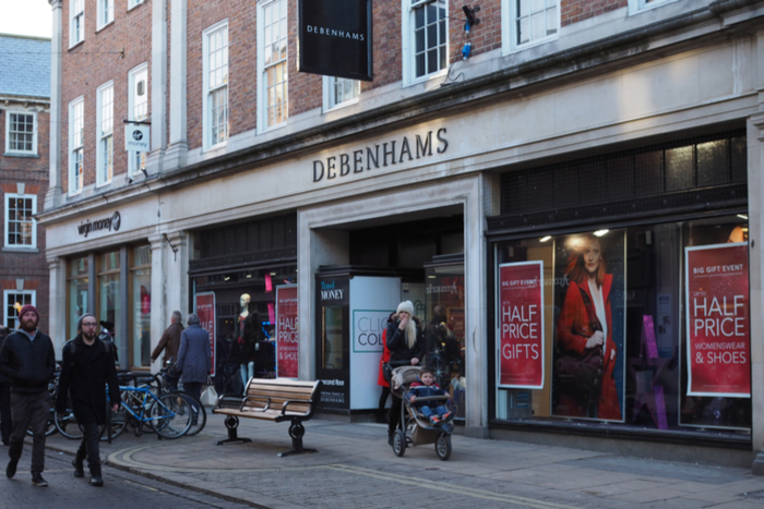 Debenhams to permanently shut another 5 stores
