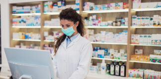 face mask pharmacy covid-19 pandemic