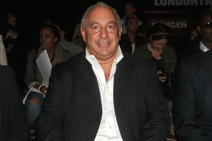 Sir Philip Green topshop topman arcadia furlough monaco