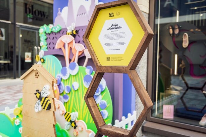 The Yards Covent Garden has revealed a new range of art installations to mark the launch of a new campaign, The Yards & The Bees to welcome back visitors to Covent Garden.