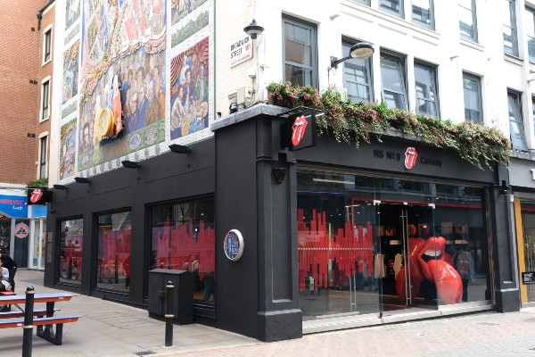 The Rolling Stones have opened their world exclusive flagship store on Carnbay Street in London's Soho.