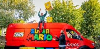 Argos launches a competition to win a special delivery of over £300 worth of LEGO Super Mario™ toys, teaming up with Diversity’s Jordan Banjo and Perri Kiely to unveil the first ever LEGO Super Brick delivery van.