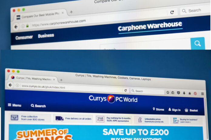 Lockdown prompts Dixons Carphone's online sales to triple