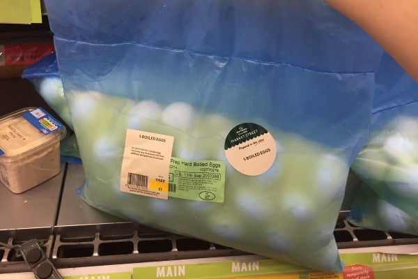 Friday Fun One : Morrisons' sacks of wet boiled eggs