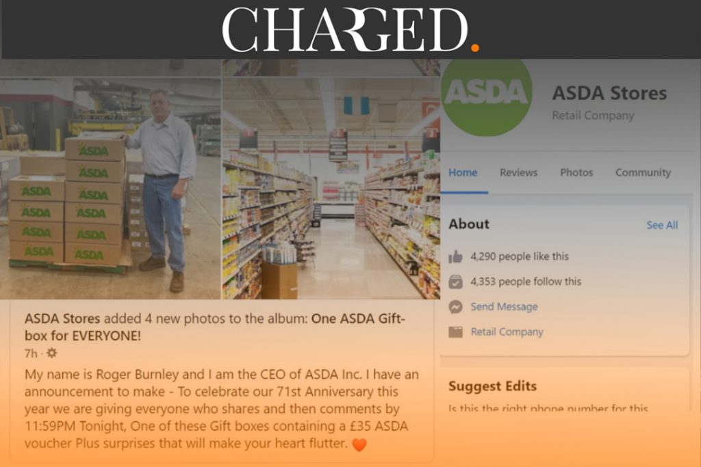 Asda shoppers have been targeted by scammers posing as the supermarket’s chief executive Roger Burnley.