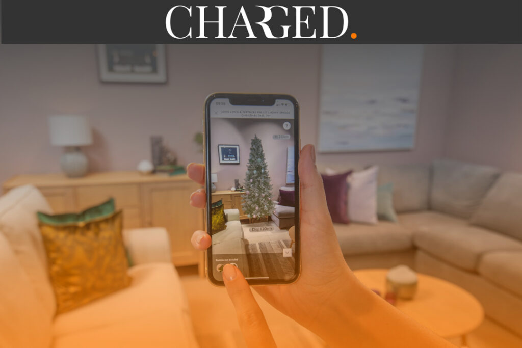 John Lewis & Partners has launched a new augmented reality “Virtual Christmas Tree” feature, allowing shoppers to put up a decorated Christmas tree in their home in seconds.
