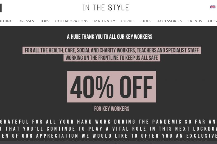 In The Style introduces 40% discount for key workers