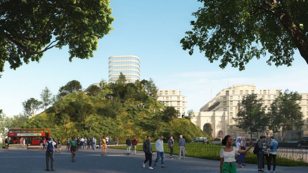 Plans unveiled for 25m Marble Arch hill to lure shoppers back to Oxford Street