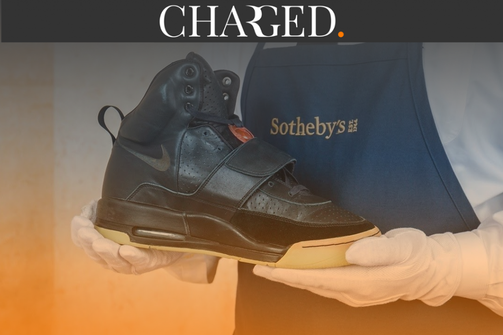 Kanye West’s ‘Grammy Worn’ Nike Air Yeezy 1 prototype shoes have been bought for a record $1.8 million, and shoppers will soon be able to buy a share of them.