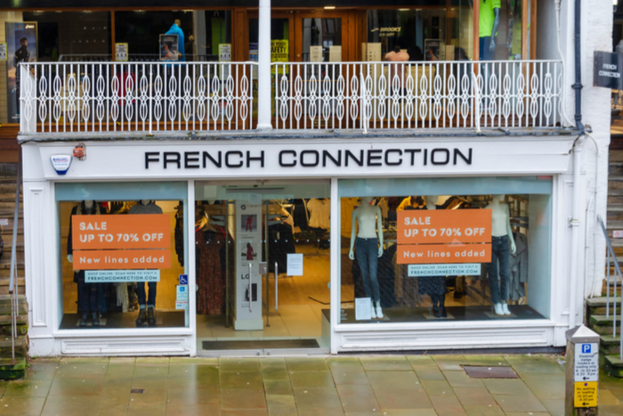 French Connection sales plunge by 40% after store closures