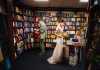 Newlyweds mark wedding day at indie bookshop where they had first date