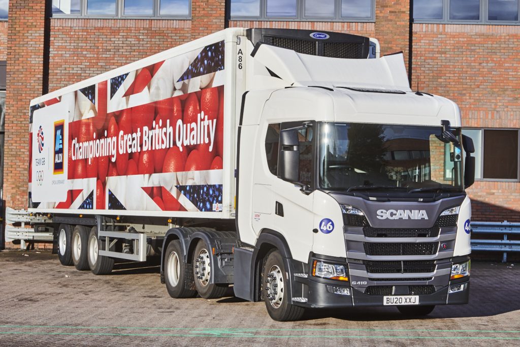 As the 2021 Olympic Games in Tokyo nears Aldi has launched a children's lorry design competition with Team GB.tion with Team GB, calling on budding child artists to submit a design for its latest lorry.