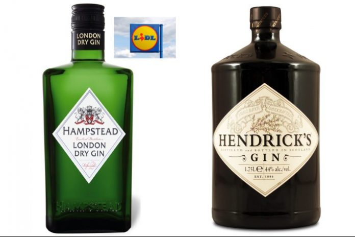 Hendrick's & Lidl in trademark row over gin bottles