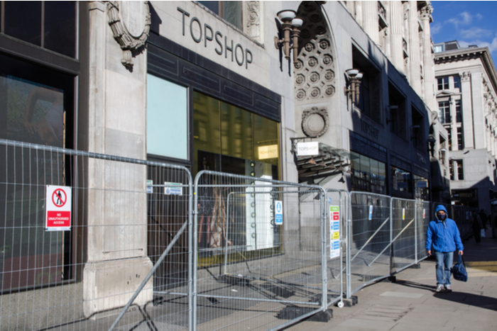 Ikea Topshop flagship administration arcadia acquisition