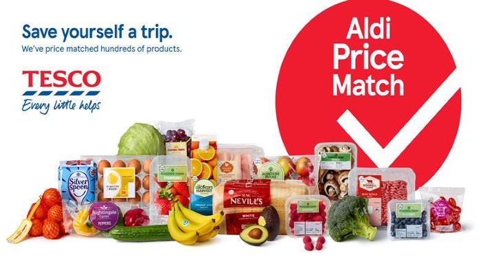 Aldi Tesco price match