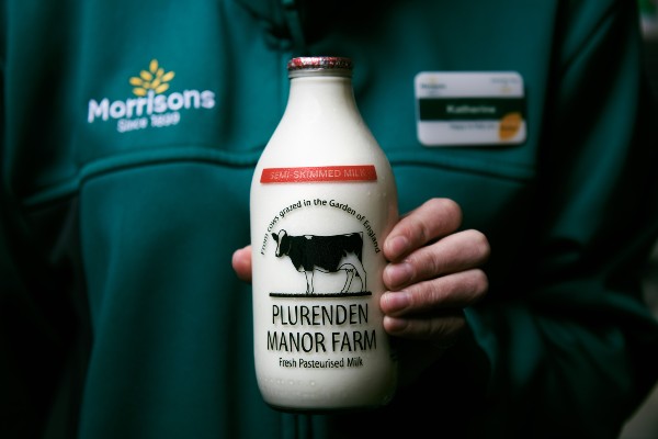 Morrisons is reintroducing glass milk bottles as the supermarket continues to find ways to help customers to reduce their plastic use.