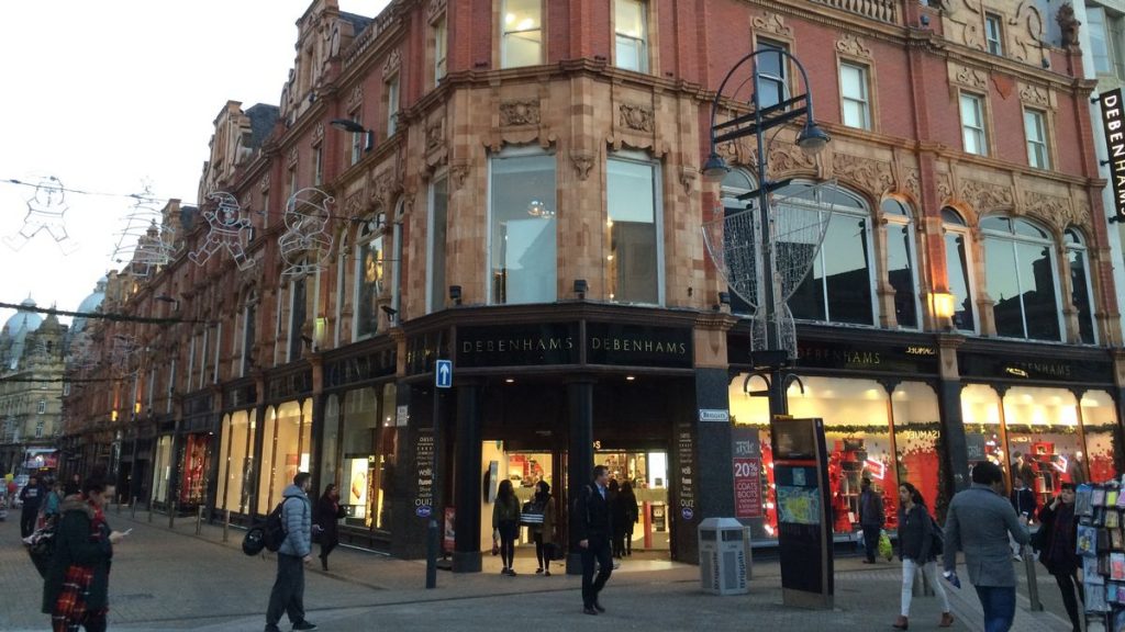 The former Leeds Debenhams in Briggate will become student flats