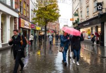 July footfall drops 28% on pre-pandemic levels amid turbulent weather