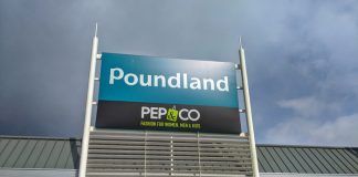 Poundland Pepco Group singage