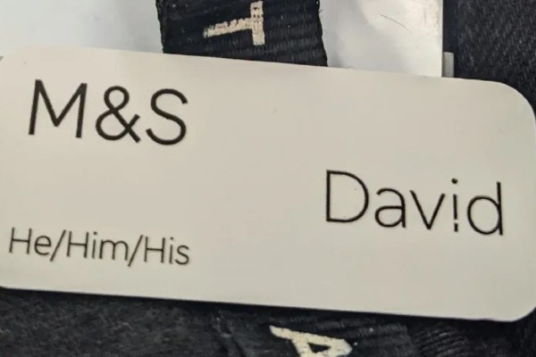 The introduction of optional pronoun name badges for Marks & Spencer employees has been met with praise by staff.
