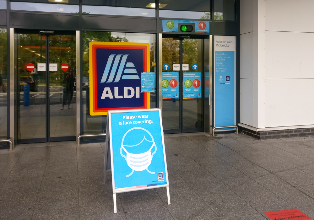Aldi has announced that all customers will be required to wear a face mask when visiting its stores across the UK unless medically exempt.