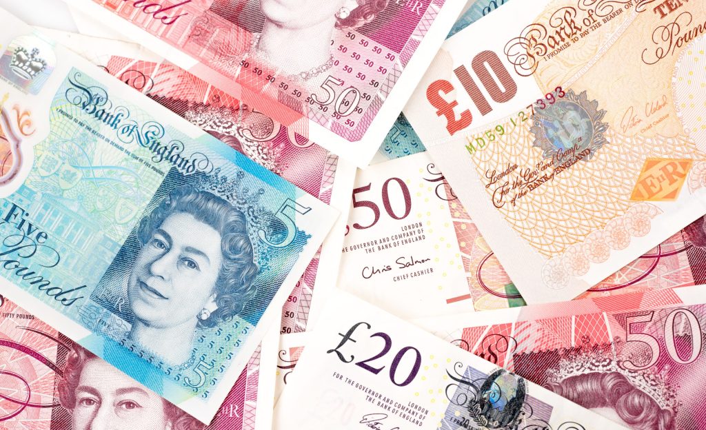 Pile of money - minimum wage