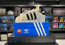 Lego trainer in store display