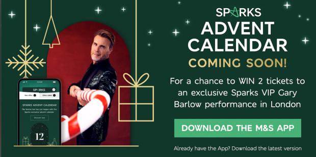 M&S has seen over 100,000 downloads of its app in just 48 hours after launching its popular Sparks Advent Calendar on Wednesday.