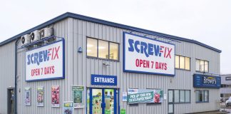 Screwfix store exterior