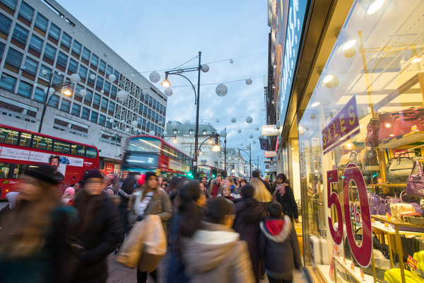 Numbers of Boxing Day shoppers 41% below pre-pandemic levels, figures show