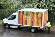 Sainsbury's grocery delivery driver
