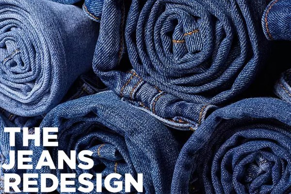 A denim capsule collection created as part of the Ellen MacArthur Foundation’s Jeans Redesign project