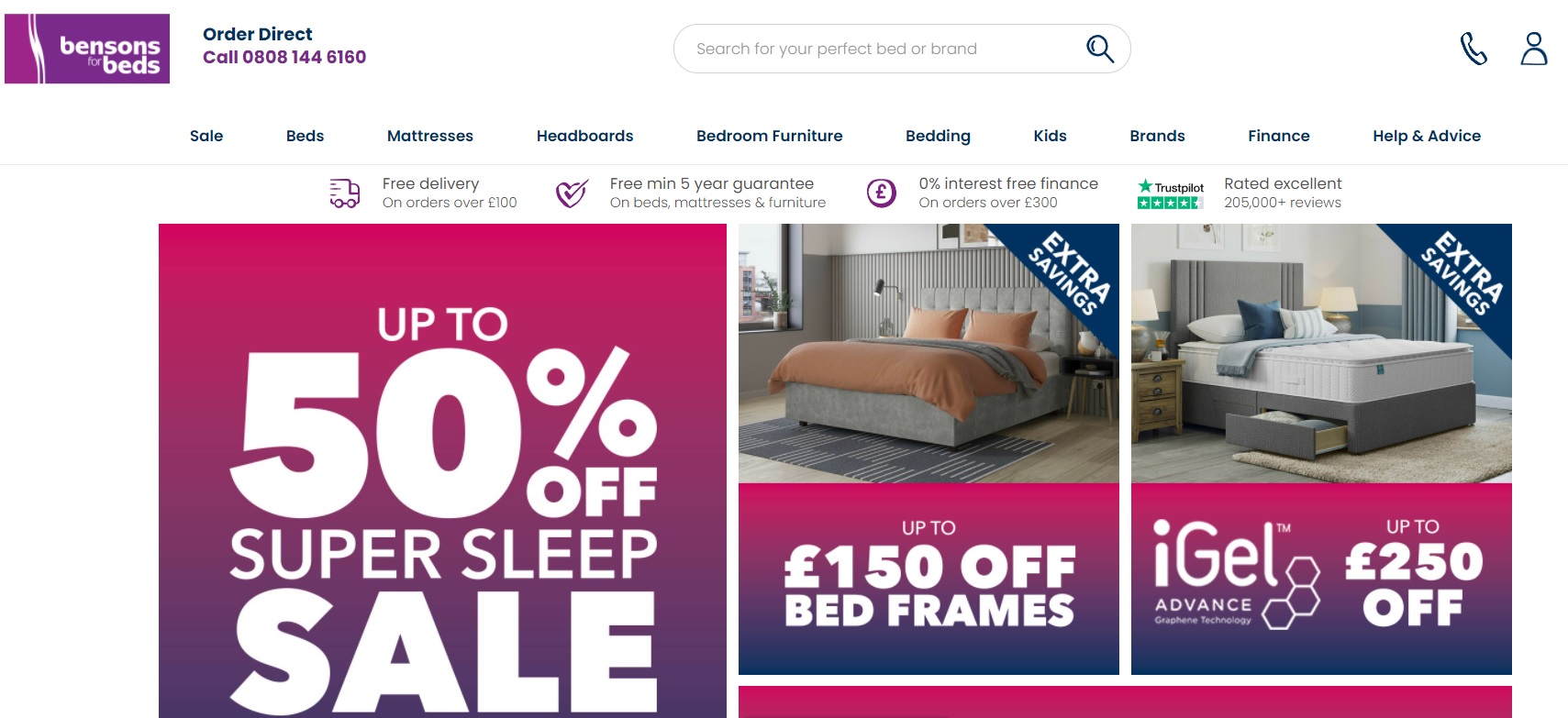 Bensons has achieved "double digit" online growth