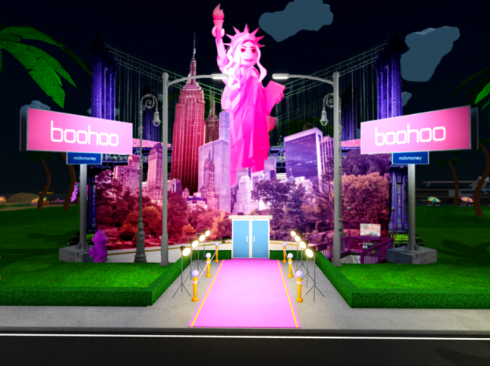 Boohoo is advertising in the metaverse at a Paris Hilton fashion show