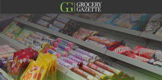 Supermarket shelf of sweets