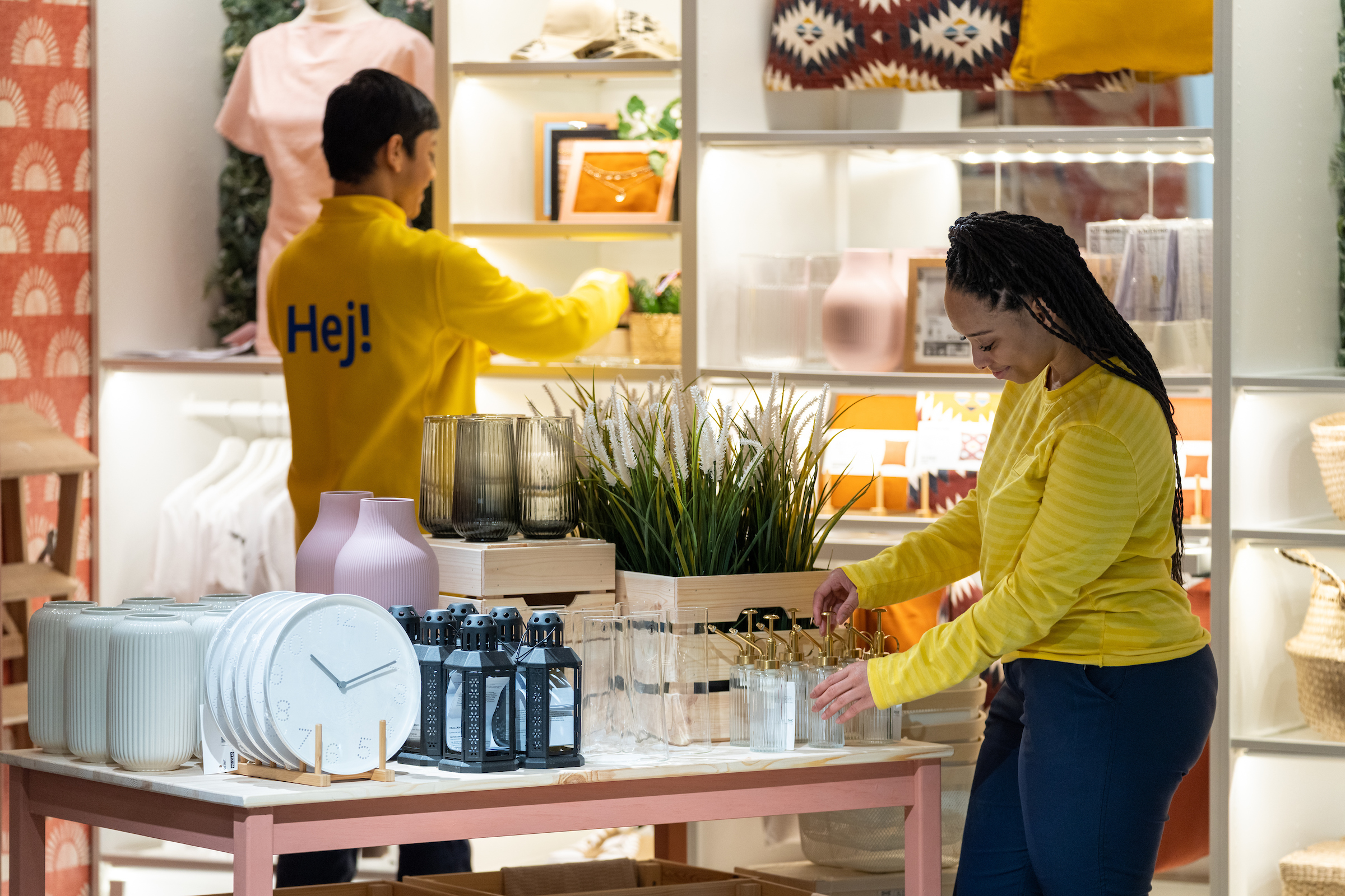 The Ikea store focuses on soft furnishings for urban living