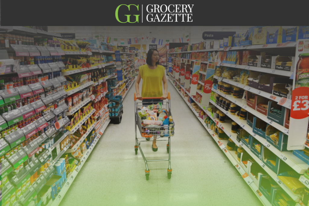 Woman shopping at a supermarket