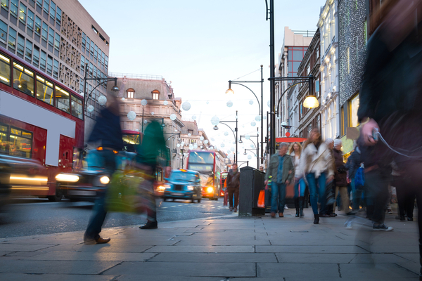 UK footfall continues to rise but London continues to lag well behind pre-Covid rates