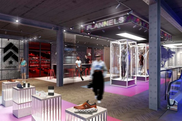 Frasers Group's luxury fashion retailer Flannels will be making space for a Barry’s fitness studio inside its new Flagship Liverpool store opening this summer