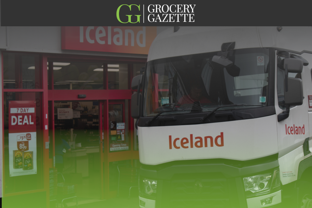 Iceland lorry infront of store