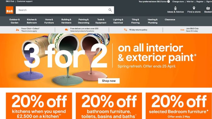 B&Q is one of many retailers that have launched their own marketplace