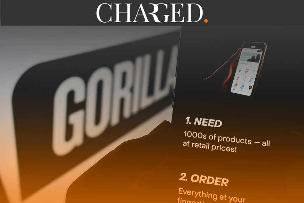 Gorillas app and logo