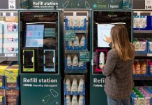 Lidl has launched a trial of the UK’s first-ever supermarket ‘smart’ laundry detergent refill station, to help customers cut plastic and costs.