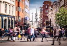Retail footfall jumped over the early May bank holiday weekend, new data has showed.