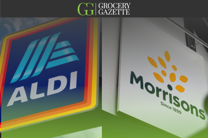 Aldi and Morrisons store front