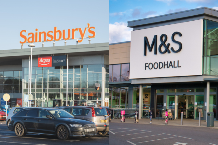 Sainsbury's and M&S store front