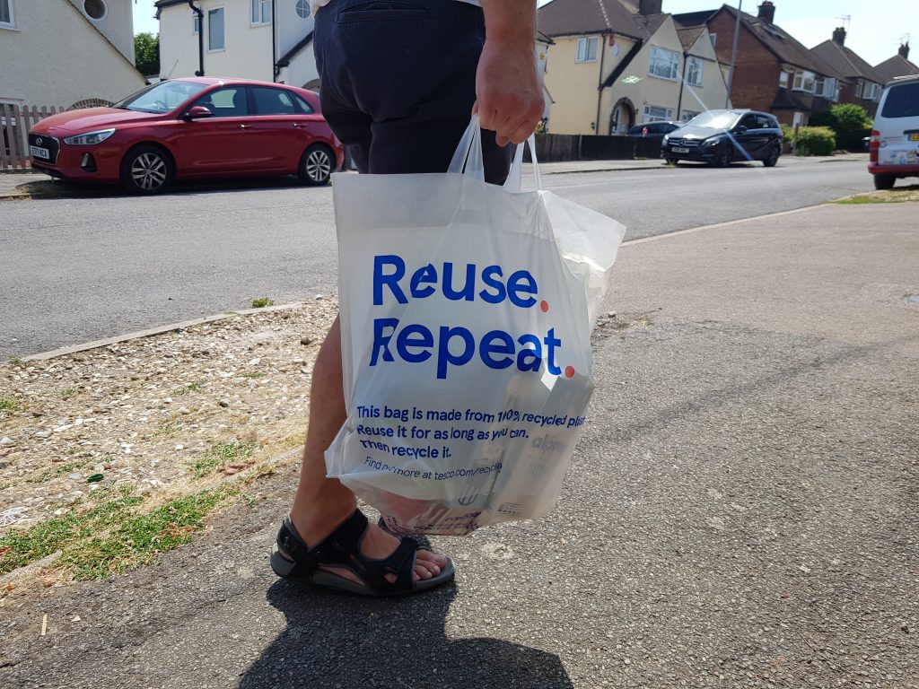 Tesco plastic bag